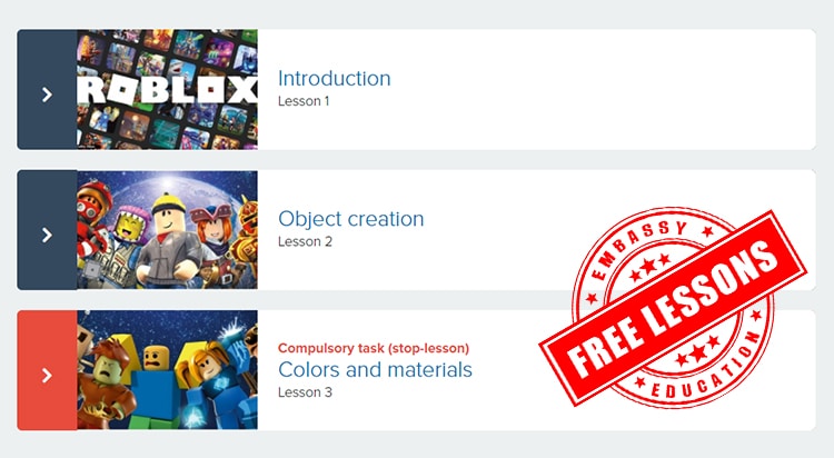 Free 3 roblox lessons