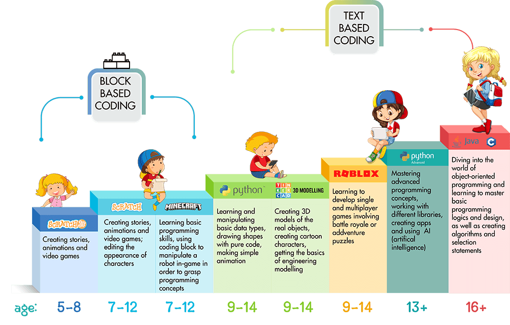 coding course stages